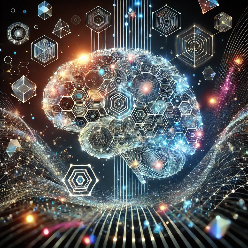 dall·e 2025-02-10 11.37.18 - a unique futuristic visualization of brain waves and neural activity with geometric patterns. a glowing high-tech brain with interconnected circuits, .webp